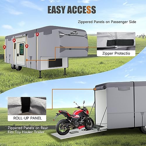 Dikasun DKS2002-4044 5Th Wheel Rv Covers 40-44Ft Travel Trailer thumb #3