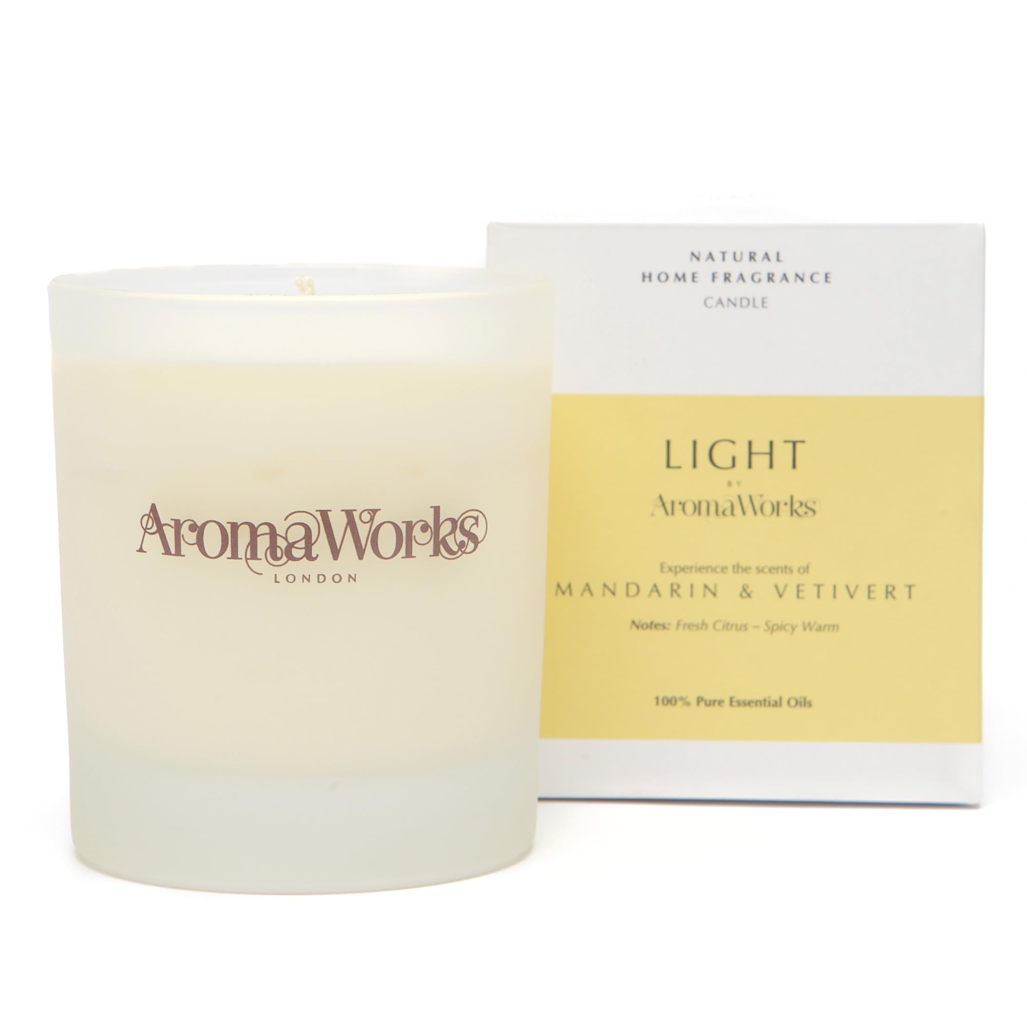 Aromaworks London Candle - Mandarin & Vetivert, 30cl