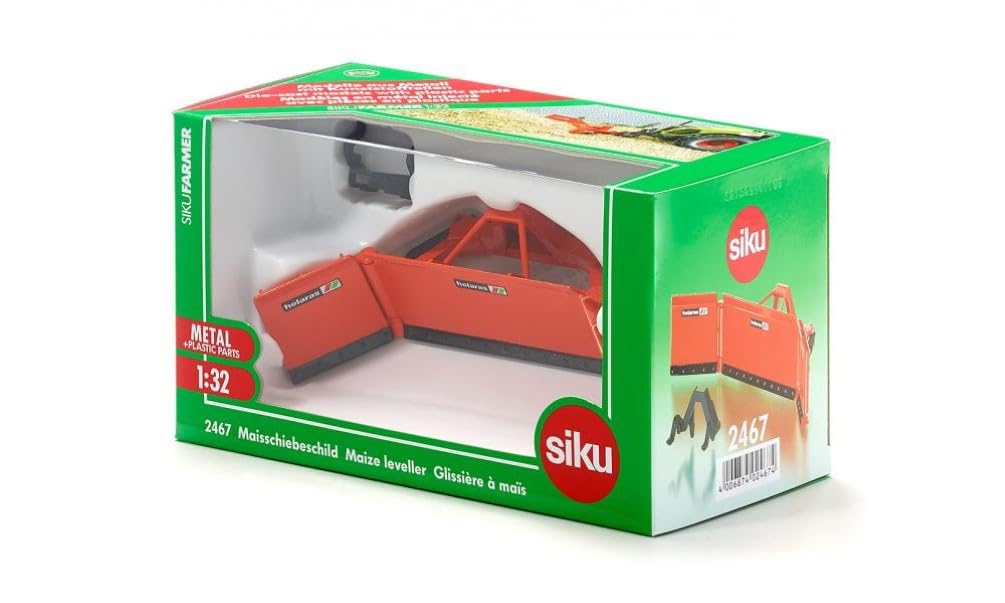 siku 2467, Maize Leveller, 1:32, Metal, Orange, Ideal addition to siku tractors at a 1:32 scale