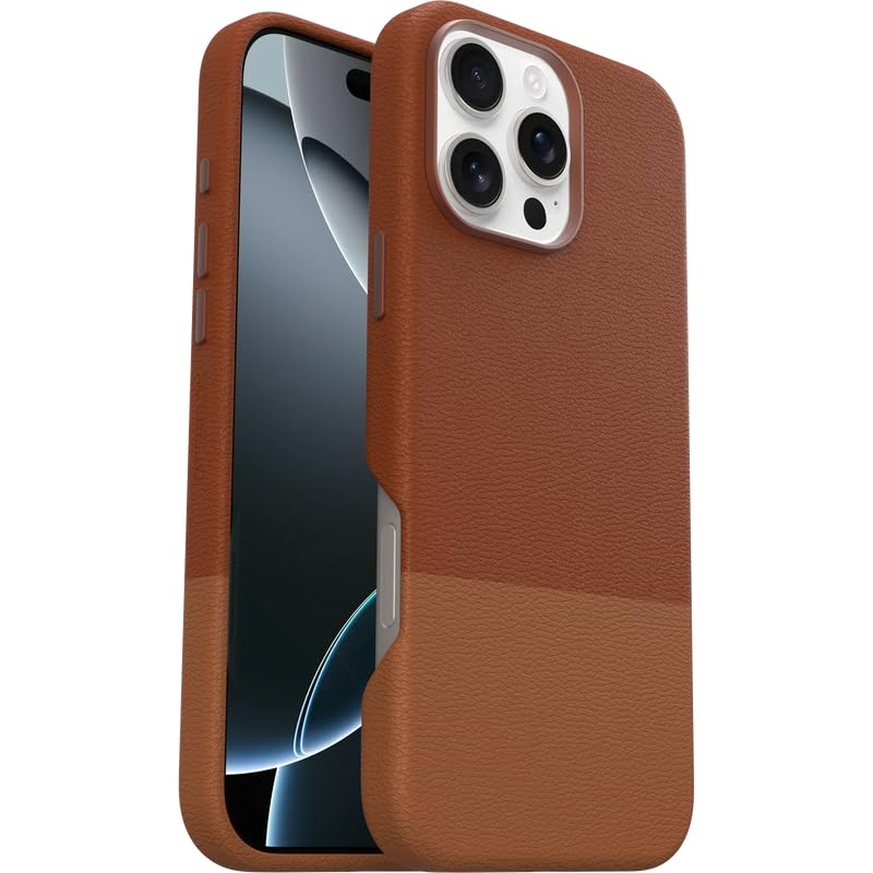 Image of OtterBox iPhone 16 Pro Max Statement Series Cactus Leather for MagSafe - Sunlit Sienna Brown