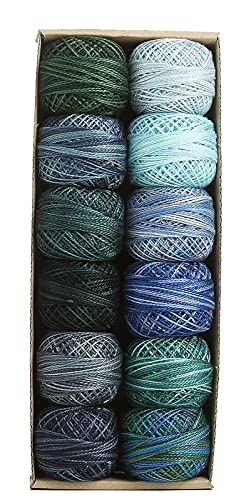 Image of Valdani Pearl Cotton Sz 8 | Ocean Waves | 74 Yds /Ball