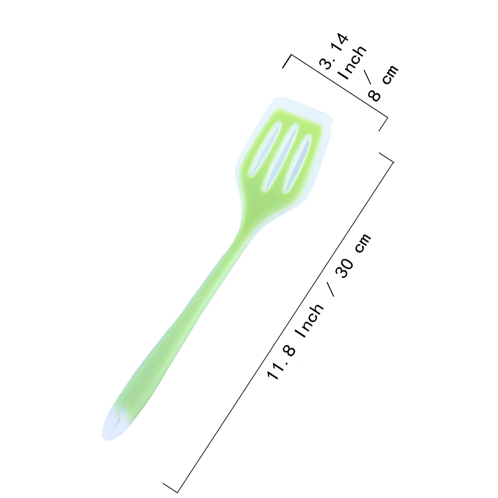 Efficient Espátula de Cocina Antiadherente Espatula Cocina de Perforada Espátula de Silicona Ranurado Resistente Al Calor, Sin TóXico EspáTula De Silicona De Grado Alimenticio Para Cualquier Comida