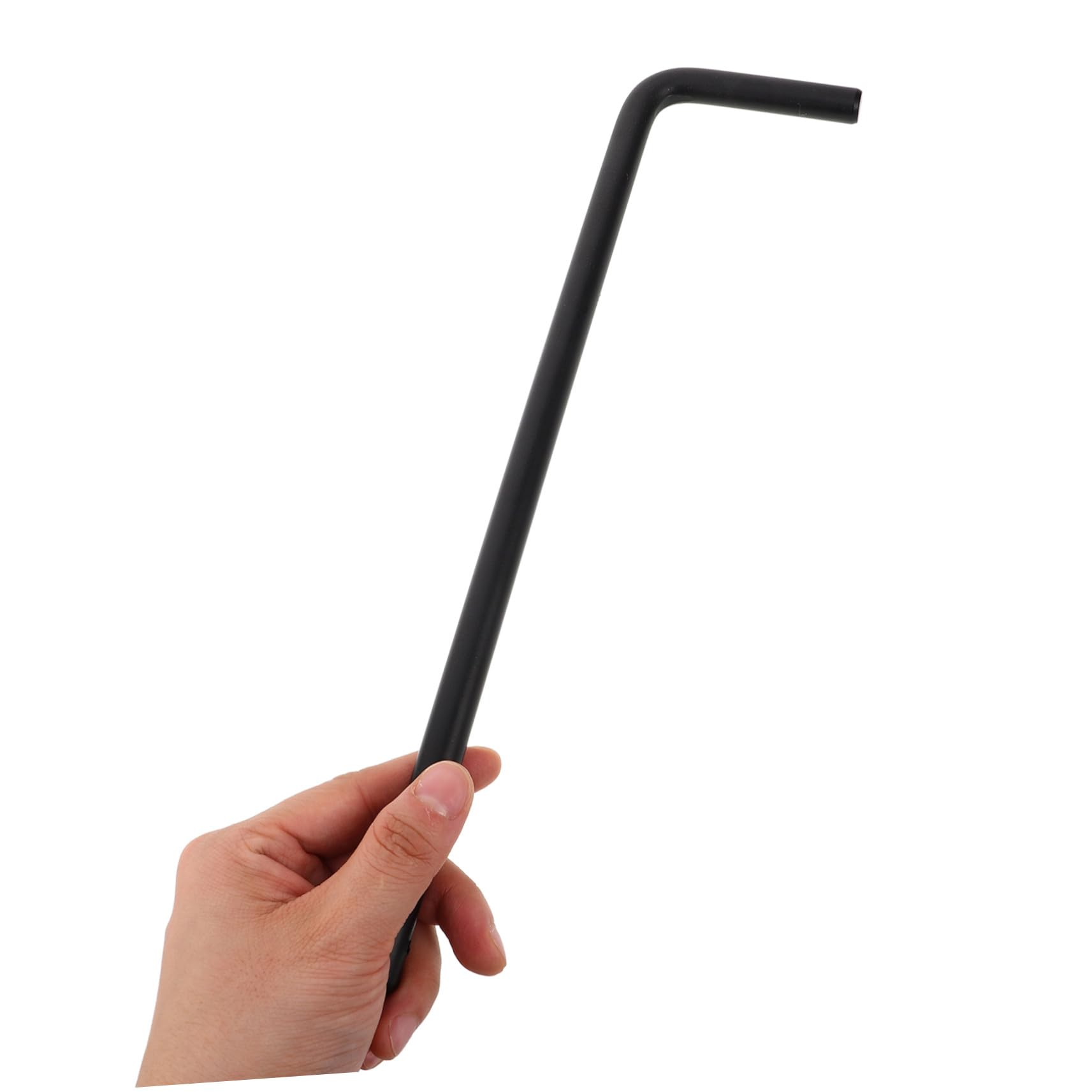 Boulon de Canne Robuste 12 Pouces pour Portail de Jardin Extérieur Noir
