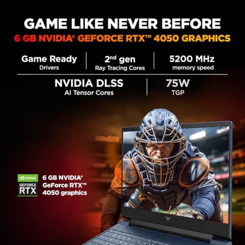 HP Victus Gaming (Intel Core 5 210H, 6 GB-NVIDIA RTX 4050 (24GB DDR5, 512GB SSD) FHD, 144Hz, 300 nits, IPS, 15.6''/39.6 cm, Win11, M365* Office24, Backlit Keyboard, Performance Blue, 2.29kg) FA2508TX - Image 4
