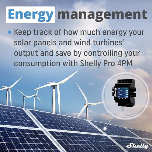 image for Shelly Pro 4PM | Wi-Fi & LAN, 4-Channel Smart Relay with Power Meterin