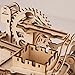 ROBOTIME 3D Wooden Puzzle Brain Teaser Toys Mechanical Gears Kit Unique Craft Kits Tower Coaster with Steel Balls Executive Desk Toys