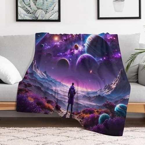 Manta para sofá Planet manta mullida de alta densidad y tejido supersuave térmico 140 x 180 cm 3