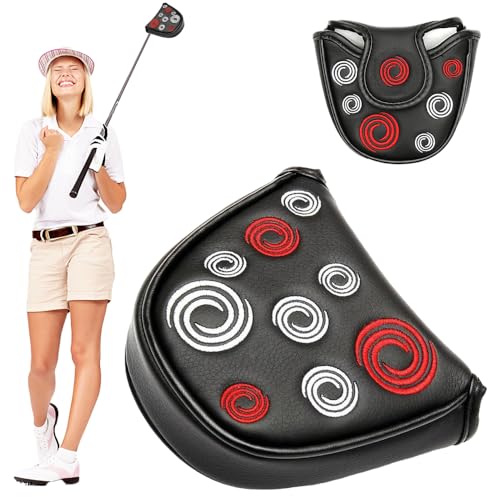 HIULLEN Couvre-tête de putter noir, couvre-tête de club de...