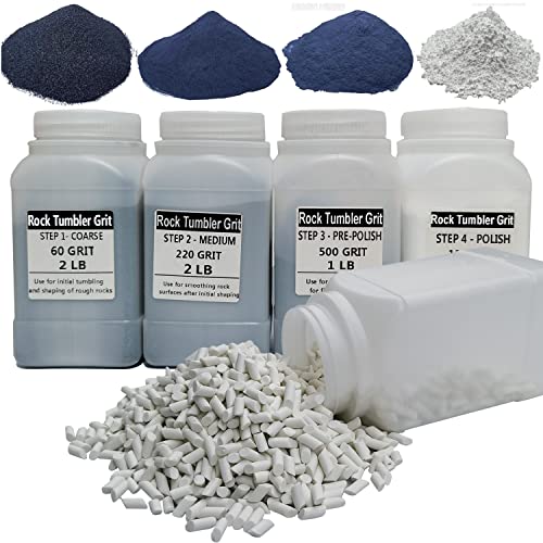 List of Ten Best Rock Tumbler Grit Kit Top Picks 2023 Reviews