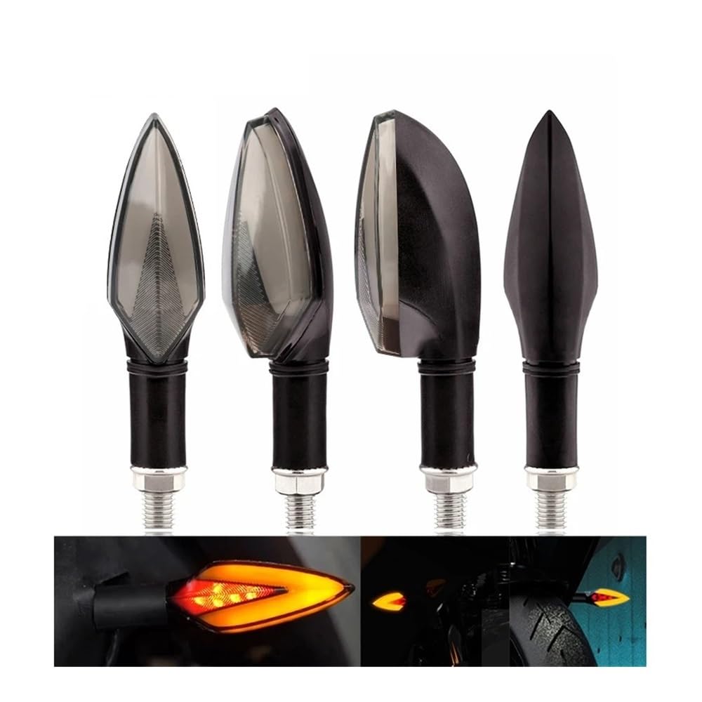 Luce Freno Posteriore Indicatore Di Direzione Per Moto Frecce Fluenti A LED Lampada Anteriore Fanale Posteriore Lampeggiante DRL Luce Freno