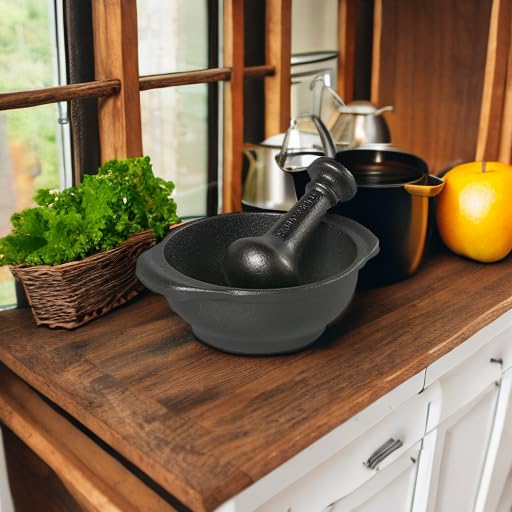 Amazon | Skeppshult 鋳鉄 すり鉢 & すりこぎ | 円形 | Skeppshult