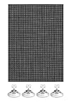 Gardinia, Flexible sun protection, Translucent, 8 Suction Cups Included, Black, 100 x 150 cm, 32572