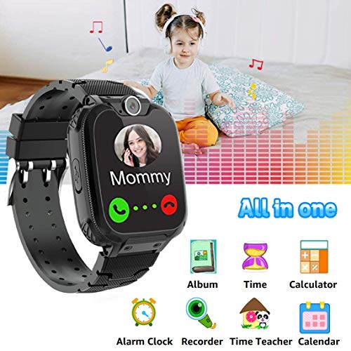 OUTAD Kids Smart Watch Phone for 3-12 Years Old Boys Girls Toddlers, Smart Watches for Children with Calling, SOS, SD Card, Fun Games, Camera, Timer, Alarm, Child Birthday Gifts Educational Toys