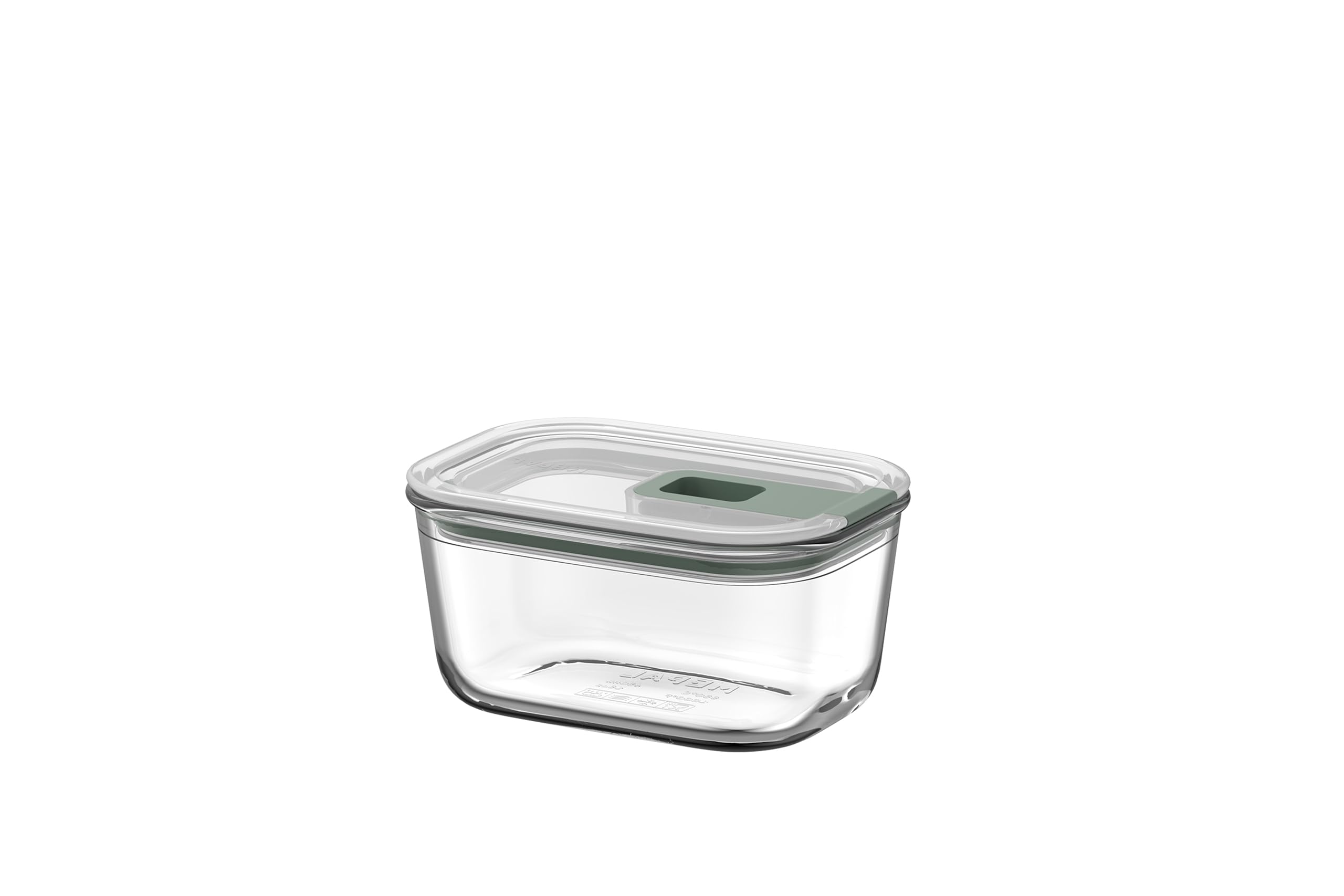 Mepal Nordic Sage - Glass Food Container Easyclip - Container With Lid & Sliding Closure - Meal Prep Boxen - Suitable For Microwave, Steam Oven And Oven - Airtight - 450 Ml