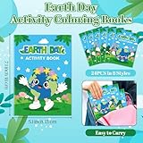 JAPBOR Earth Day Activity Coloring Books - Mini Save The Earth Activities Color Book Bulk for Party Favors, World Environment Day Small Colouring Pages for Gifts Giveaways Class Painting Games