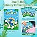 JAPBOR Earth Day Activity Coloring Books - Mini Save The Earth Activities Color Book Bulk for Party Favors, World Environment Day Small Colouring Pages for Gifts Giveaways Class Painting Games