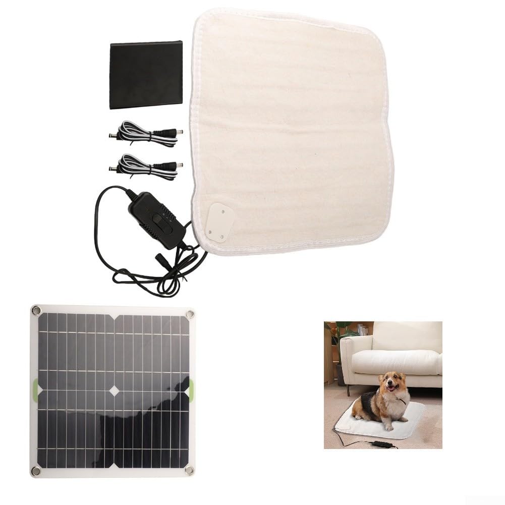 Solar Pet Heating Mat Cotton Adjustable Temp 42x29cm