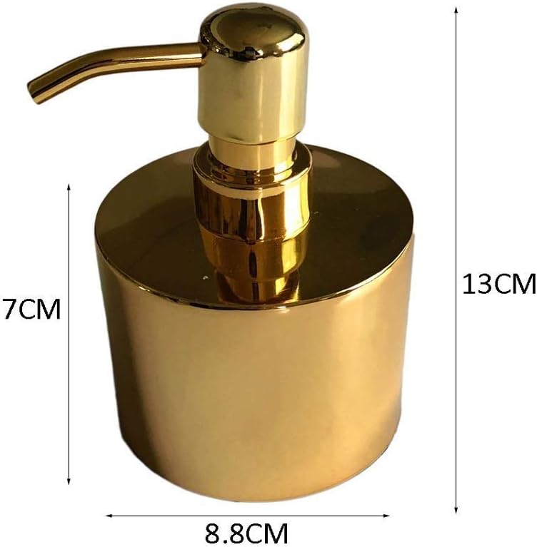 Full Stainless Steel Countertop Sink Soap Dispenser Liquid Bottle for Kitchen & Bathroom Hand Dish Lotion