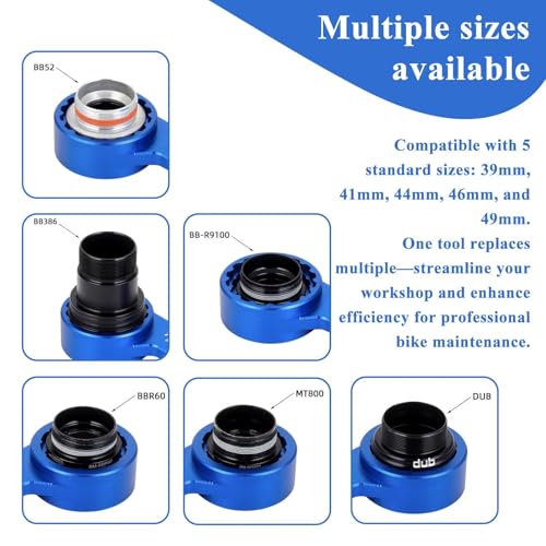 image for Slynxr 6-in-1 Bike Crank Removal Tool Bottom Bracket Removal Tool for 