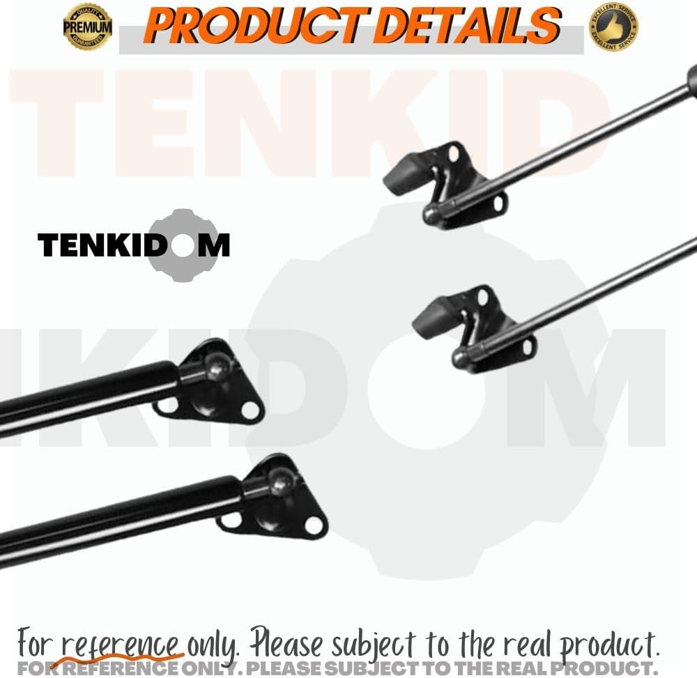 Trunk Lift Supports Compatible with Toyota Hiace H200 Low Roof Van 2005-2016 Tailgate Shock absorbers for Automobiles Springs Liftgate 2-Year Warranty