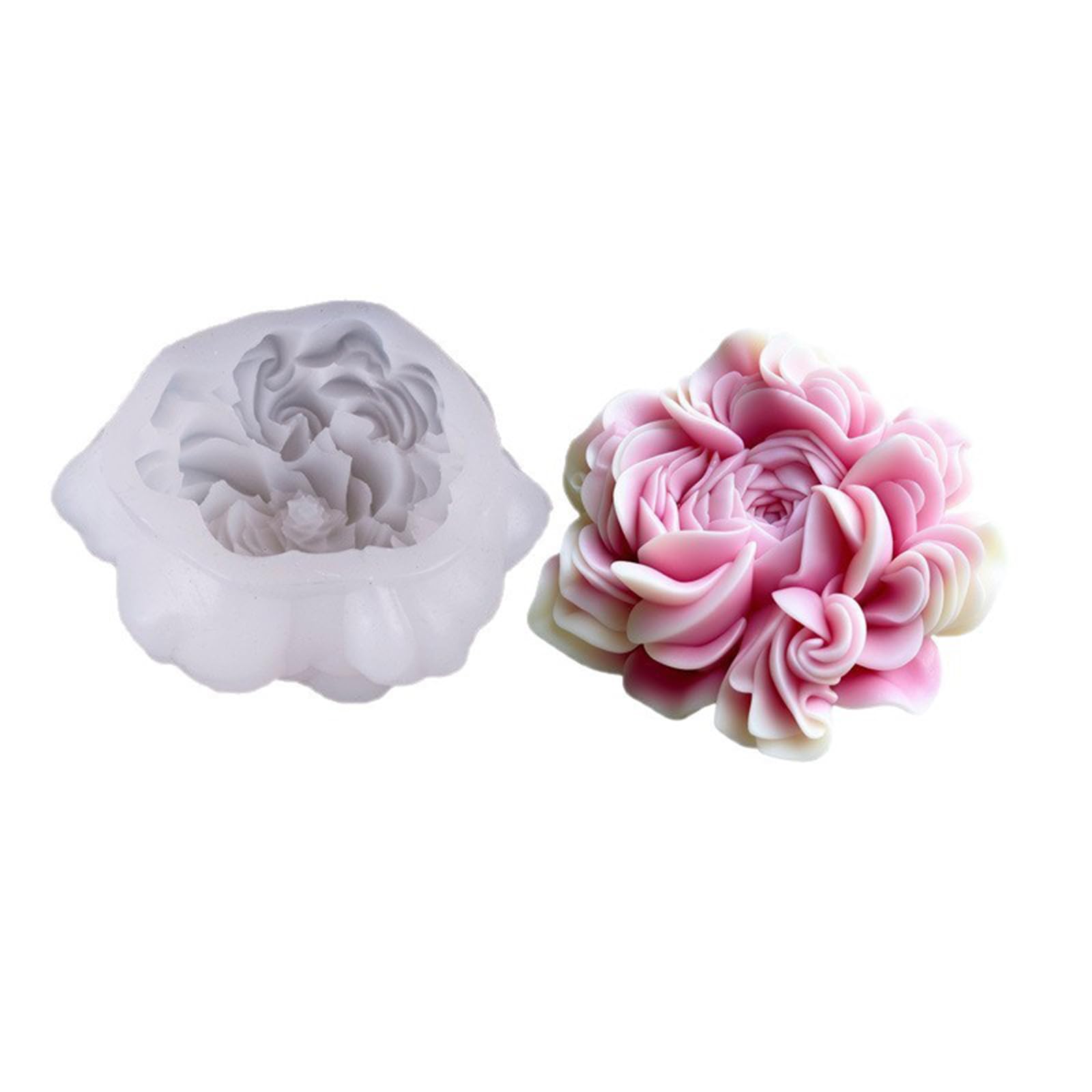 Ekoama Flower Candle Crafting Mold Silicone Mould for Unique Handmade Crafts Epoxy Resin Wedding Decoration Making Mold