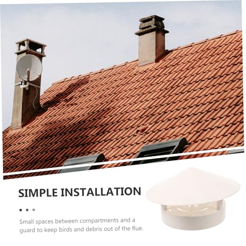 Cubierta de PVC para salida de humos con ventilación impermeable 160-250mm 7