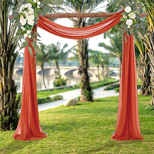 Blanketswarm Wedding Arch Flowers Swag(Pack of 2),Artificial Rose Swag Flowers Floral Arrangement Swag for Wedding Ceremony Chair Home Decor - Image 3