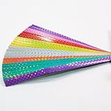 100 Origami Lucky Star Pattern Paper Ribbon Shine Wish Dot