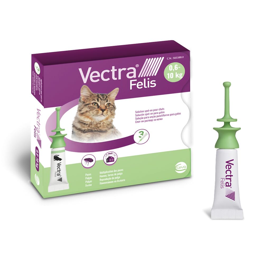 Vectra® Felis Solution Spot-on pour Chats - 3 pipettes