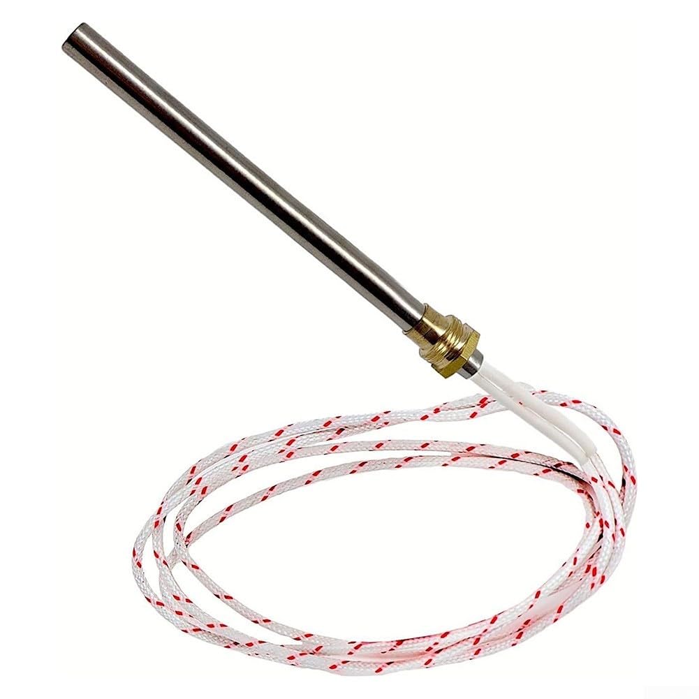 Asta di accensione per forno a pellet, elemento riscaldante in acciaio inox da 220 V con diametro di 10 mm e filettatura da 3/8", per un'accensione sicura ed efficiente della caldaia (10 x