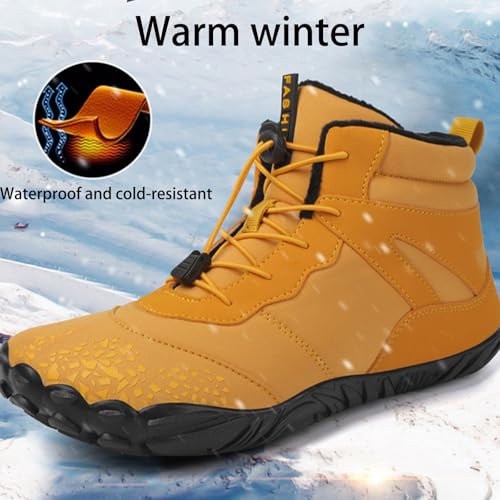 Hike Winter Barefoot Shoes Womens Footwear Slip On Warm Zero Drop Snow Boot Wide Toe Box Ankle Boots Waterproof Sneakers Mens2