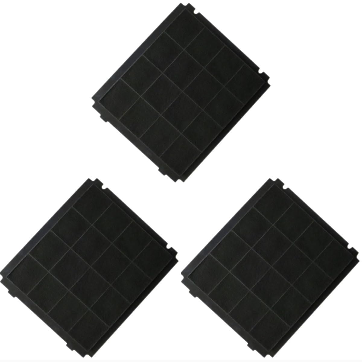 SOS Accessoire AFFCA267 AFCFCA267B Airforce Kohlefilter, 305 x 266 x 15 mm, 3 Stück