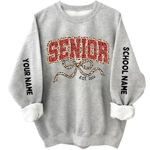 Godashop Personalized Senior 2026 Shirt, Class of 2026 Shirt, Senior Year Gift Outfit for Teens Grads, Class of 2027 Shirts4