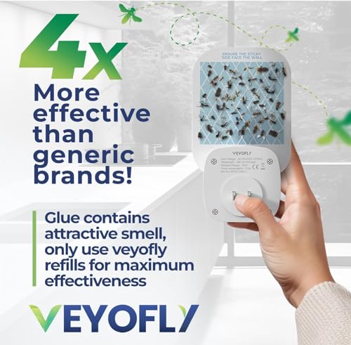 VEYOFLY Official Refill Fruit Fly Traps Indoor, Gnat Trap 10-Pack - image 6