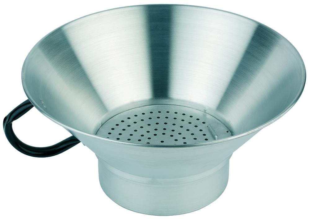 APS - Colino per patatine fritte, diametro 39 cm, altezza 19 cm, in alluminio, inserto forato rimovibile