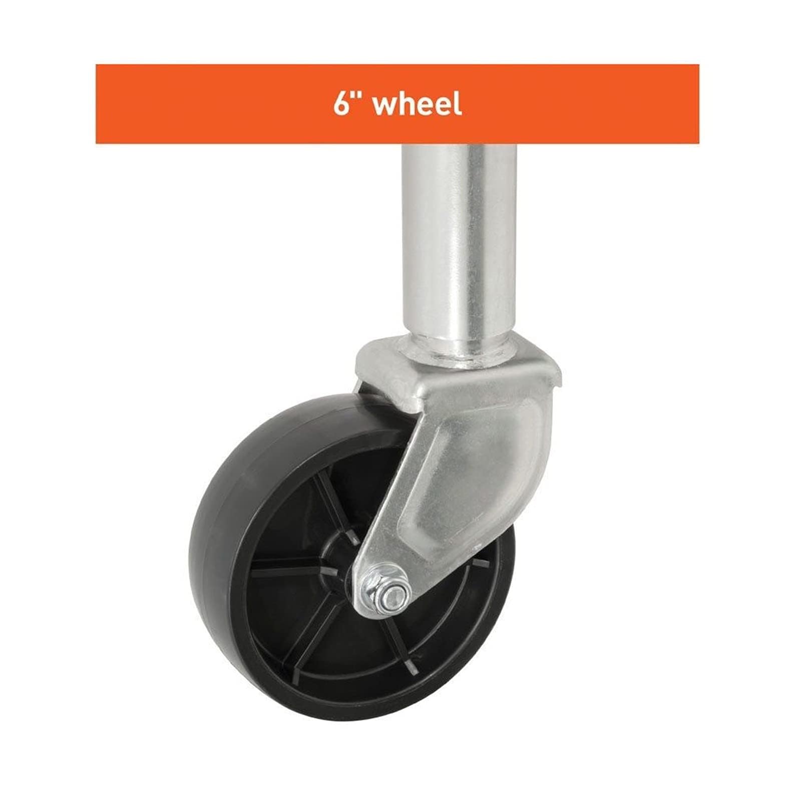 Stützfuß Anhänger Abstellstützen - Schwerlast Anhänger Stützrad, Schwenkbares Stützrad Für Anhänger, Stützrad Für Wohnwagen, Anhängerheber Mit 15cm Rad, Tragkraft 540kg, Einziehbar 25cm