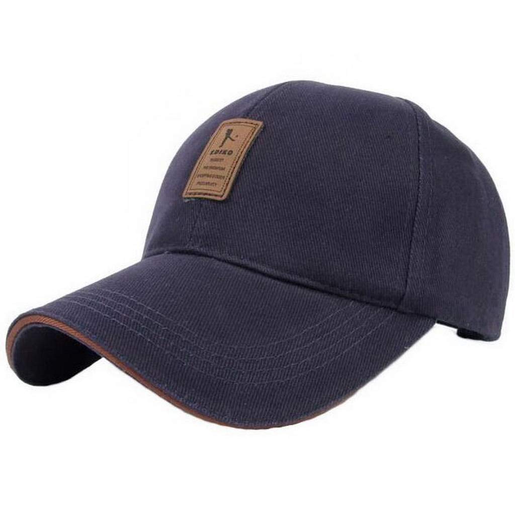 Ukerdo Outdoor Sport Fitted Hats for Men Adjustable Golf Baseball Cap Sun Hunting Accessories - Blue