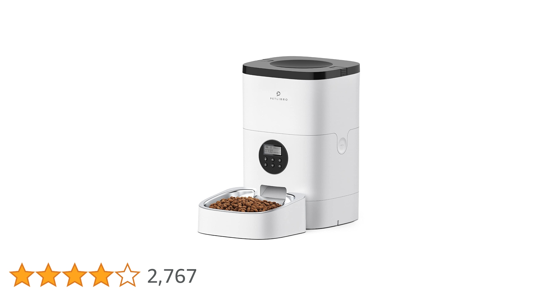 PETLIBRO 自動給餌器 ホワイト 猫 犬 カメラ付き 1080P Amazon.co.jp: PETLIBRO 自動給餌器 猫 犬 カメラ付き 1080P