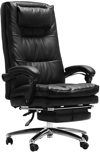 Executive Office Comfort Core Cojines, silla ergonómica de respaldo alto, cuero consolidado, color negro