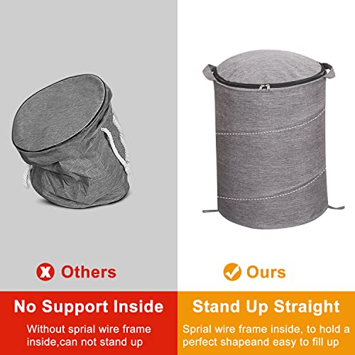 Yutbes Toy Organizers And Storage And Game Pad, Large Toy Basket Toy Brick Quick Storage Bag, Washable Drawstring Game Pad, Foldable Canvas Basket Toys For, Children Over 3 Years Old Can Be Use-Grey #TOP2