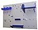 Wall Control Slotted Tool Board Workstation Accessory Kit Pegboard and Slotted Tool Board – Blue
