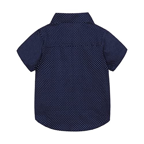 Image of Mud Kingdom Little Boys Dress Shirts Short Sleeve Cute Summer