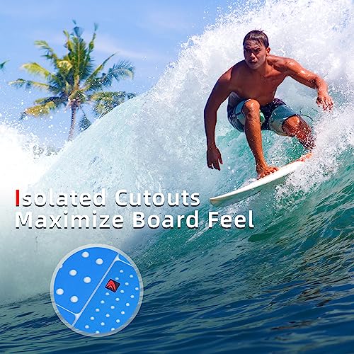 image for Abahub 9 Piece EVA Surfboard Deck Traction Pads with Kicker for Stomp 