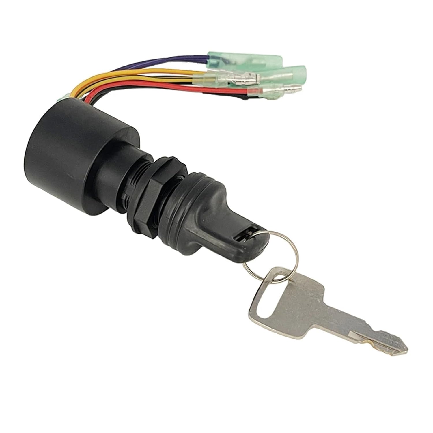 イグニッションキースイッチ 87-17009A5 マーキュリー船外機用 6線式キースタータースイッチ 3ポジション オフ-ラン-スタ