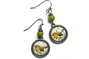Vintage Style Robin Bird Earrings: A Delicate Touch of Nature