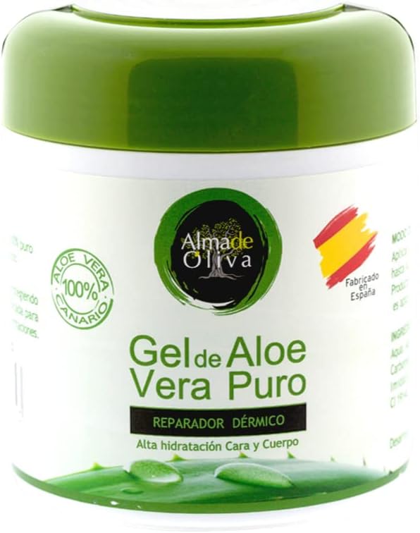 Aloe Vera Gel 500ml Crème aloe vera hydratante, reparatrice, antirougeur Idéal après epilation