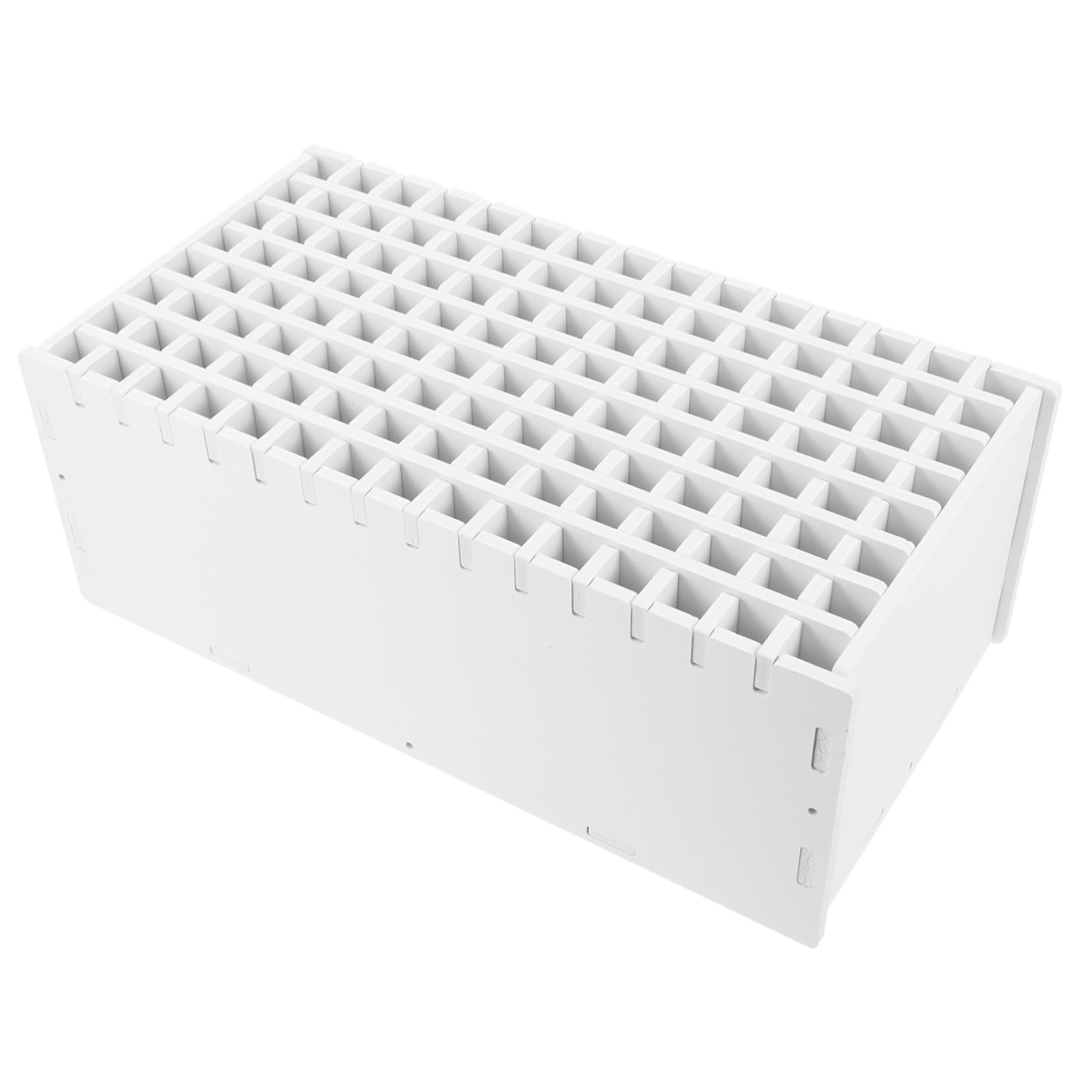 STOBOK Organizador de Escritorio de Oficina Compartimentos, Blanco, Madera