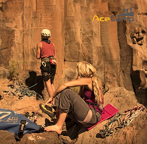 Acecamp 3940 Portable Lightweight Mini Waterproof Folding Mat, Foam Sitting Pad For Outdoor Activities, Foldable Kneeling And Seat Cushion For Comfort, Red #TOP5