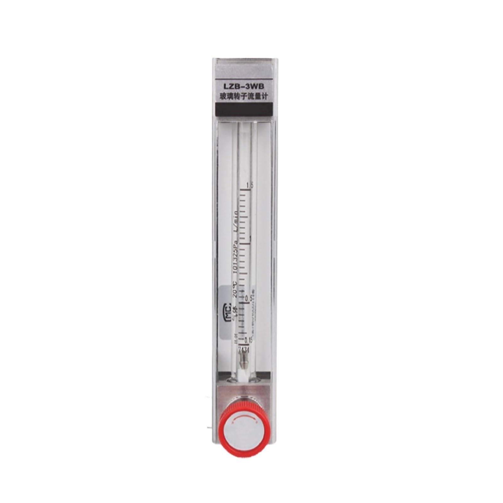 KSZHZYMGX LZB-4WB Glass Tube Flow Meter Rotameter(0.6-6L-min)