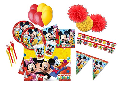 DECORATA PARTY kit 54f Addobbi festa Compleanno Topolino Mickey Mouse